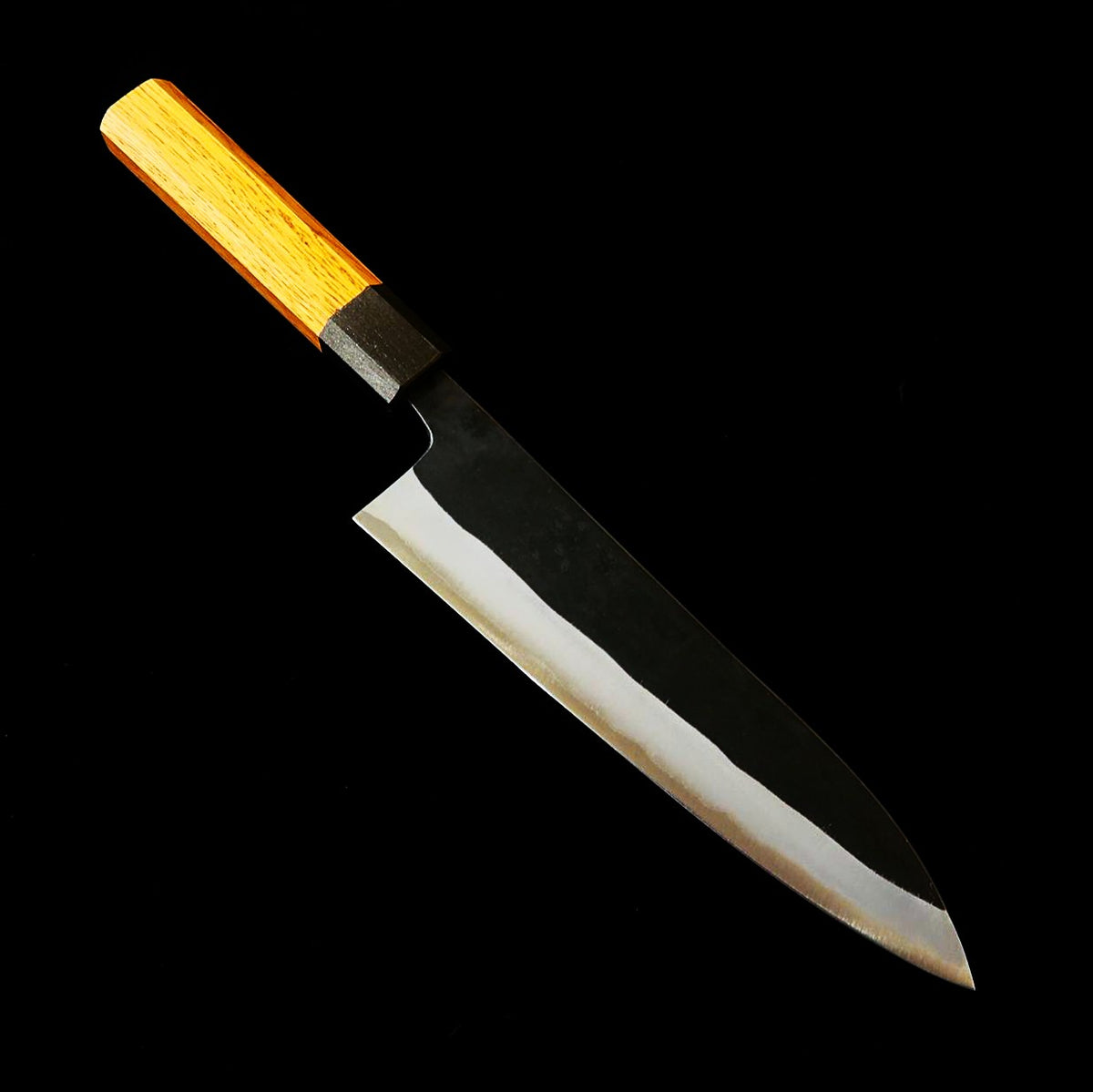 Ikenami Hamono IKENAMI HAMONO Shirogami n°1 sandwich inox manche en chêne couteau universel (130–180 mm)