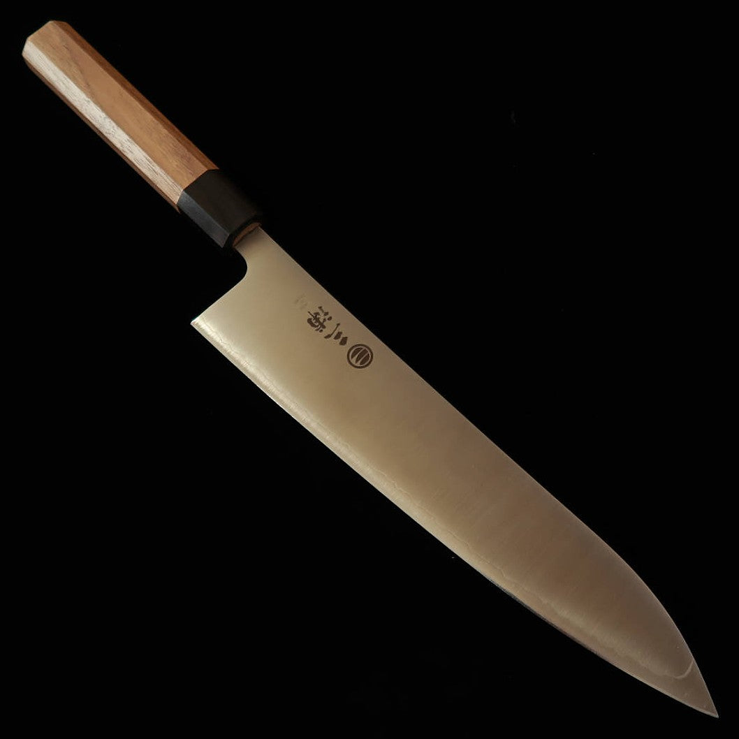 Miura MIURA Gyuto 440C poli, manche octogonal en noyer (240 mm)