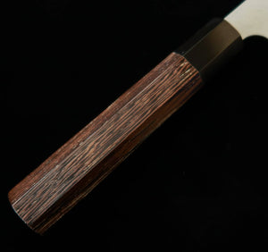NITOU Cutelaria Forjada NIGARA Petty K-tip Aogami Super, acabamento martelado, cabo octogonal de wenge (150 mm)