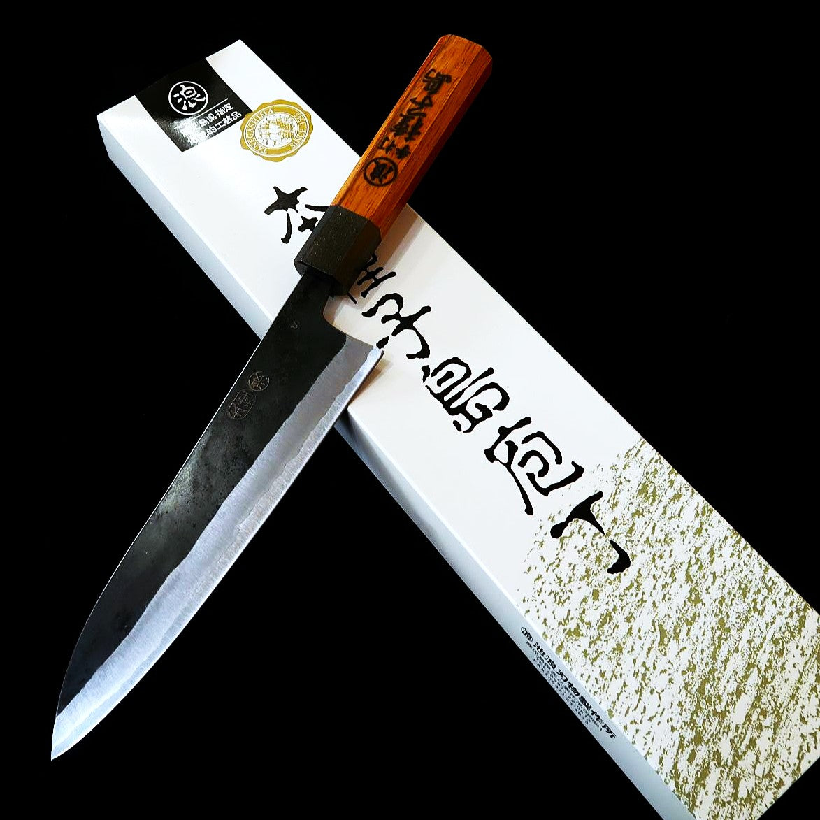  IKENAMI HAMONO, Shirogami No.1, Stainless Clad with Oak Handle (130-180mm)