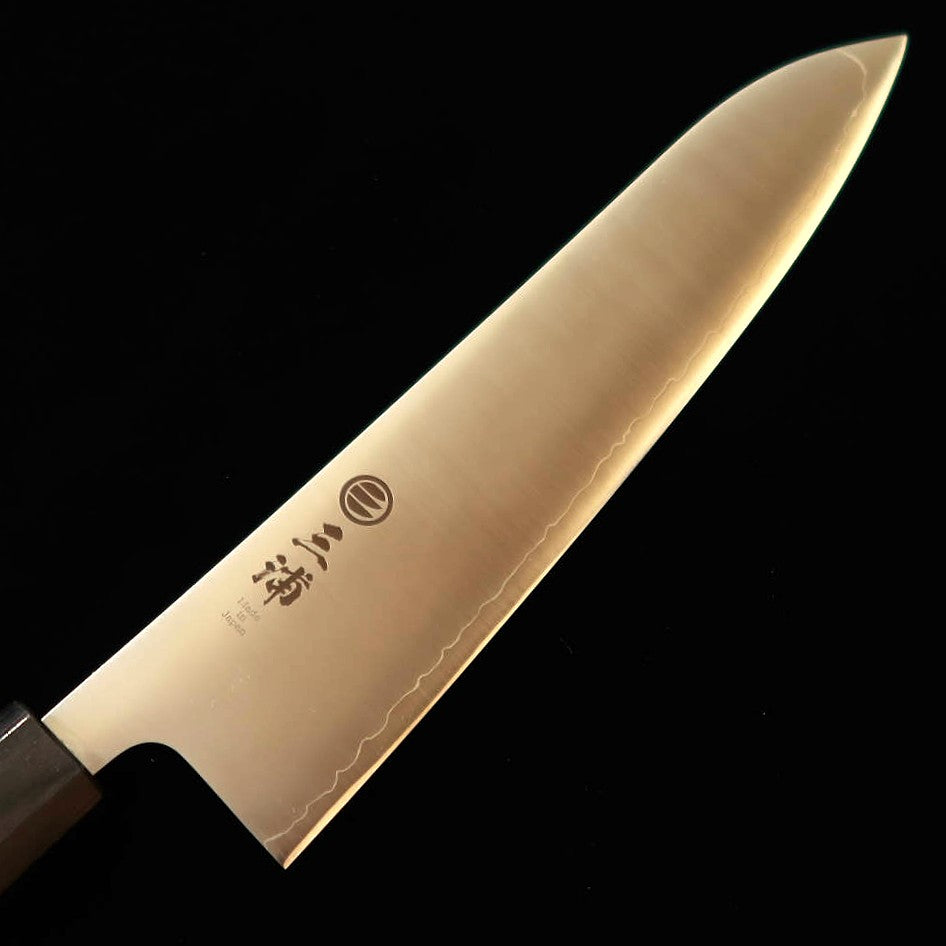 三浦MIURA 牛刀 440C 磨き 胡桃八角柄（240mm）