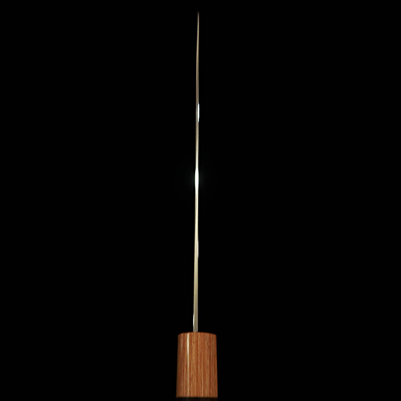 Yuta Katayama VG10 Damasco acabado pulido Nakiri mango de palo de rosa tipo castaña (170 mm)