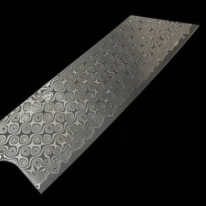 NIGARA NITOU Hamono Anmon nakiri kiritsuke SG2, cabo octogonal integral em ébano (180 mm)