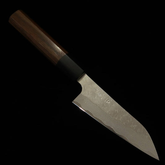 Nigara Cutlery Forge NIGARA SPG STRIX Hammered Damascus Petty Knife with Rosewood Handle (120/150mm)