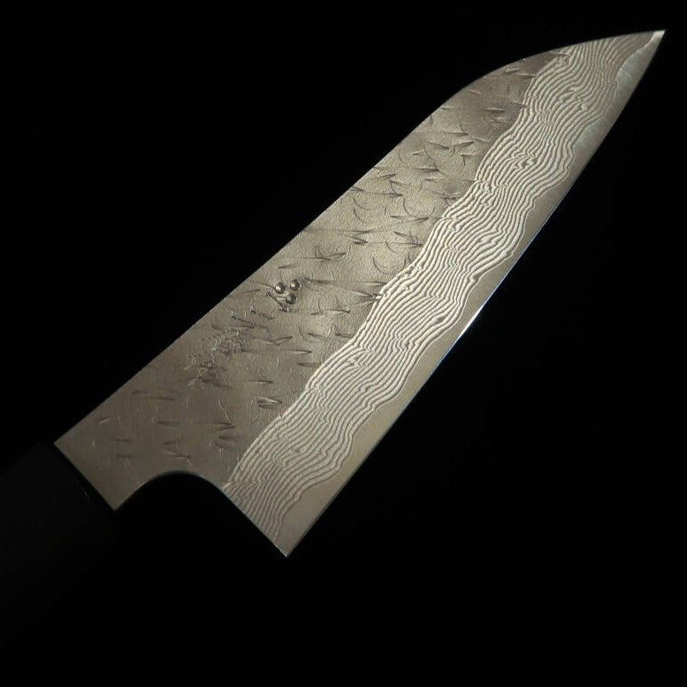 NIGARA SPG STRIX Petty Damasco martillado Mango de palisandro (120/150 mm)