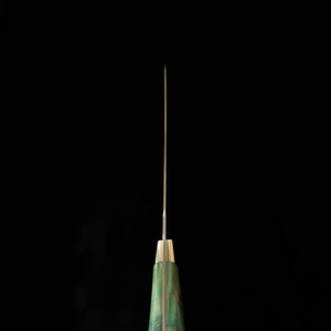 Asurah Knives × Miura MIURA SUS420J2, finition miroir, manche custom vert, couteau à fileter (160 mm)