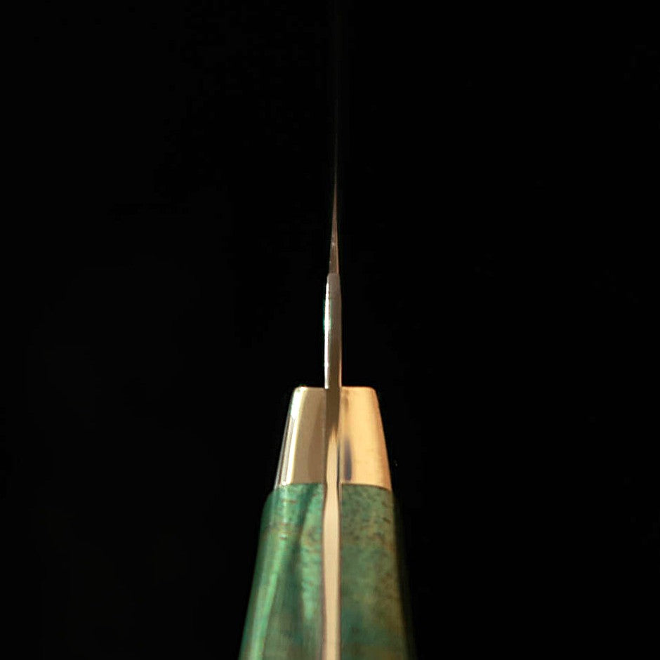 Asurah Knives × MIURA, SUS420J2 Mirror Polish with Custom Green Handle Fillet Knife (160mm)