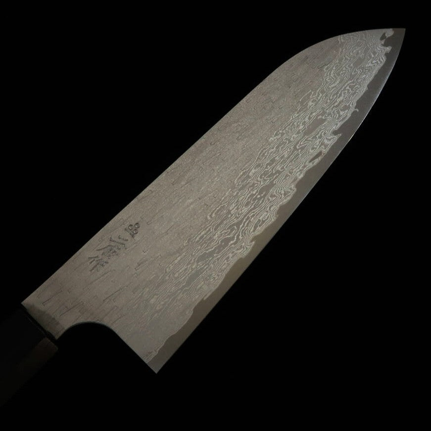 NIGARA Futakara Hamono NIGARA VG XEOS santoku damasco martillado mango de palisandro (170 mm)