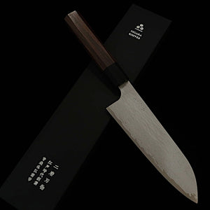 NIGARA Futakara Hamono NIGARA VG XEOS santoku damasco martillado mango de palisandro (170 mm)