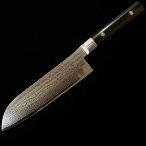 Santoku SUMIKAMA Kasumi, VG10 Damascus Steel with Black Plywood Handle (180mm)