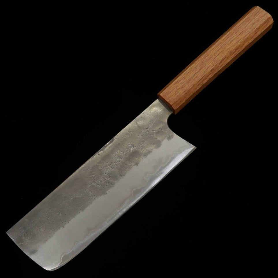 MIURA Nakiri Aogami No.2 Nashiji Manche en chêne (180 mm)