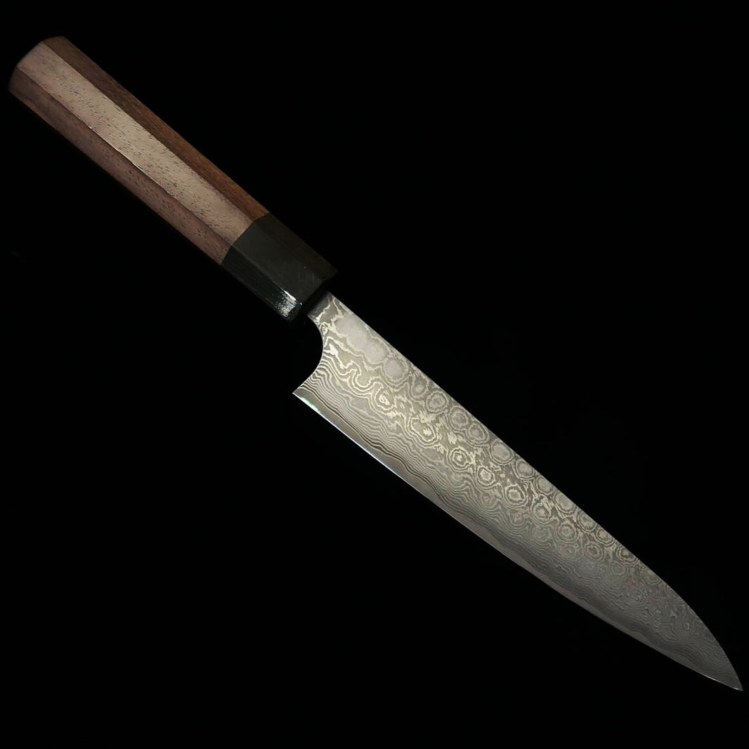 MASAKAGE Masakage Kumo Petty VG10 Damasco Mango octogonal de palisandro (150 mm)