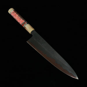 Gyuto KAGEKIYO Aogami No. 1 Acabamento Black damasco cabo personalizado (240mm)