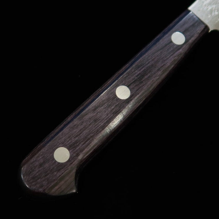 三浦MIURA ペティ 銀紙三号 梨地 パープル柄（135mm）