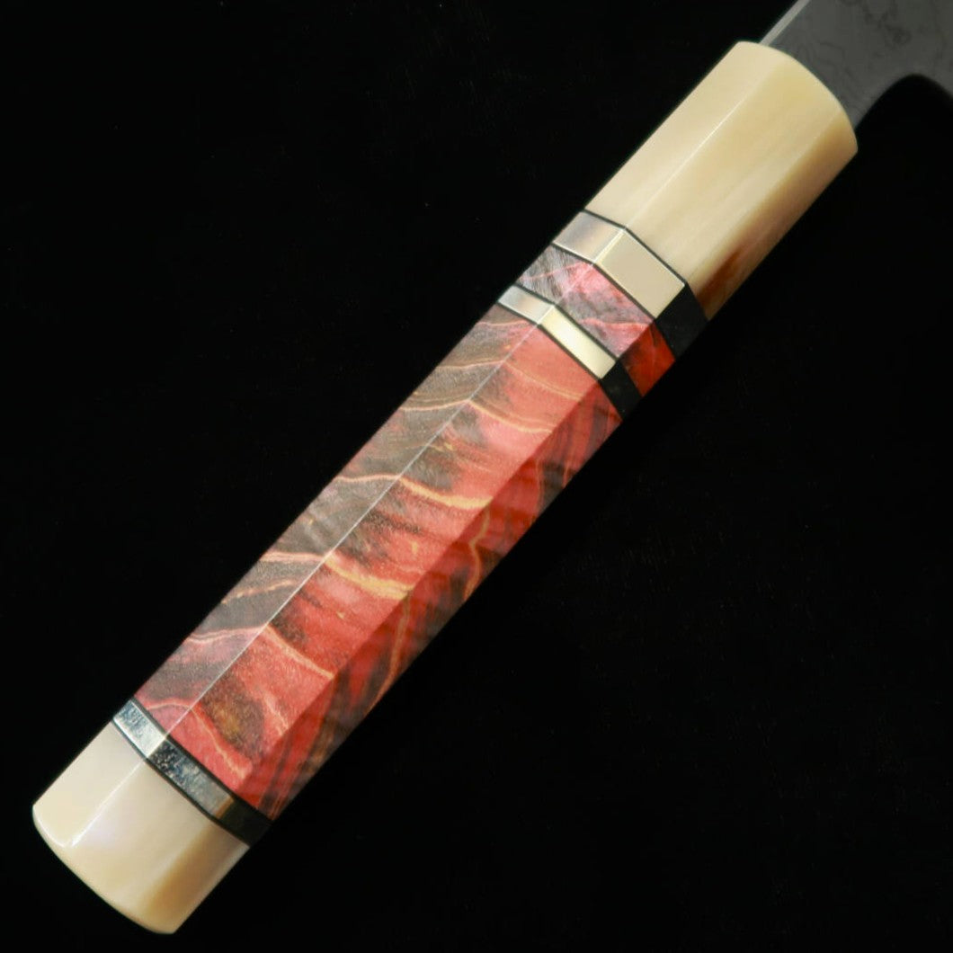 Gyuto KAGEKIYO Aogami No. 1 Acabamento Black damasco cabo personalizado (240mm)