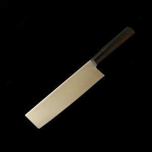 SUMIKAMA Tora, Nakiri, Molybdenum Vanadium Steel - Black Lacquered Magnolia Handle (No.36847)