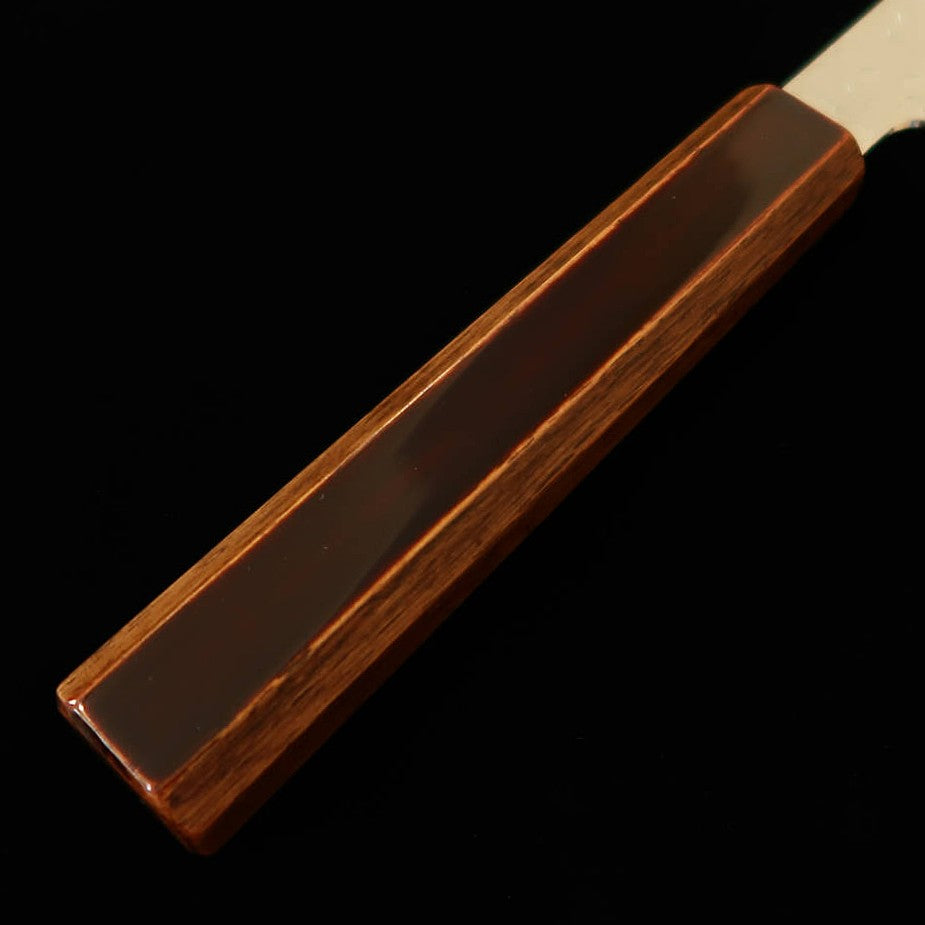 HADO – modèle Shiosai, acier SG2, martelé, manche bois laqué essuyé « kijiro », gyuto kiritsuke (210 mm)