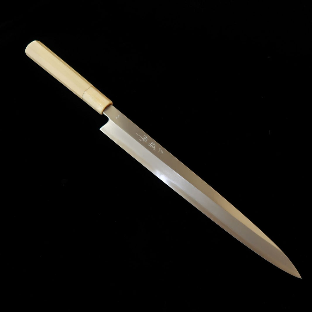 MIURA Obidama yanagiba VG10 finition kasumi manche octogonal en magnolia (270/300 mm)