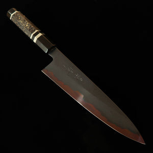 景清 KAGEKIYO 青紙一号 黒染めダマスカス カスタムハンドル 牛刀 (210mm)