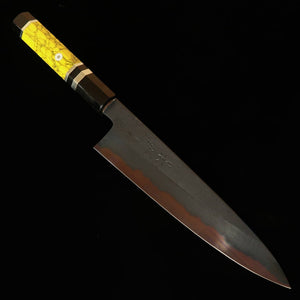 Kagekiyo KAGEKIYO acero Aogami nº1, damasco ennegrecido, mango personalizado, gyuto (210 mm)