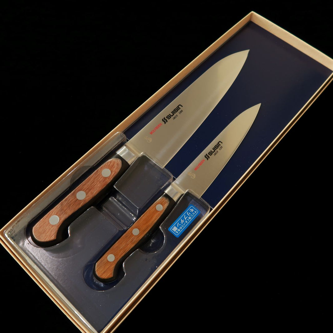 SUISHIN Suisin juego gyuto + petty INOX B-1 (180/120 mm)