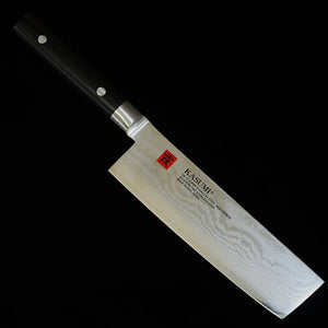 Nakiri SUMIKAMA Kasumi, VG10 Damascus Steel with Black Plywood Handle (170mm)