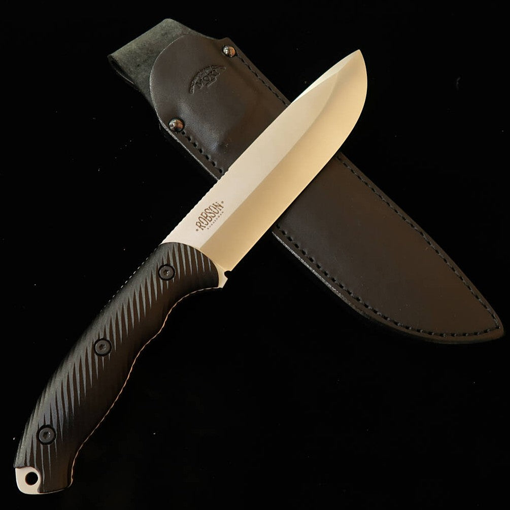 MOKI Moki Berg Robson Ruggedman MK-2024BM/CO_RGM VG-10W micarta de lino negra (150 mm)