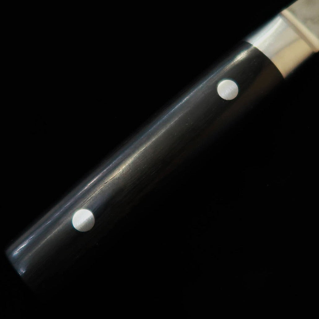 SUMIKAMA KASUMI Couteau japonais Nakiri - Acier VG10, Damas, manche en contreplaqué noir (170 mm)