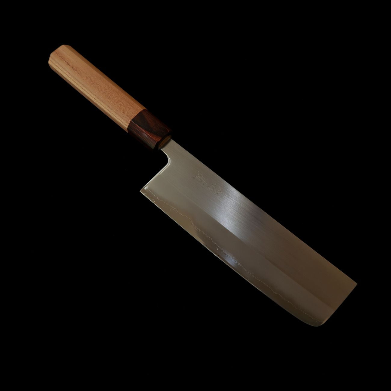 刃道 HADO 翁流  白紙一号 ステンレスクラッド 欅柄 菜切 (165mm)