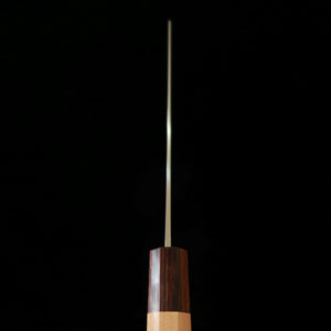 HADO – modèle Okina-ryu, acier blanc n°1, inox plaqué, manche en zelkova, nakiri (165 mm)