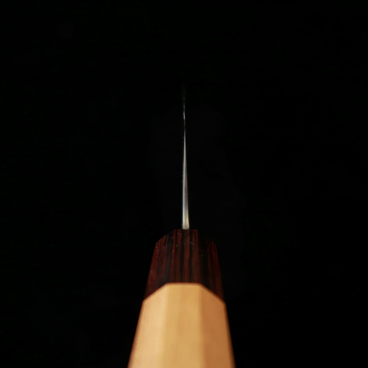 HADO – modèle Okina-ryu, acier blanc n°1, inox plaqué, manche en zelkova, nakiri (165 mm)