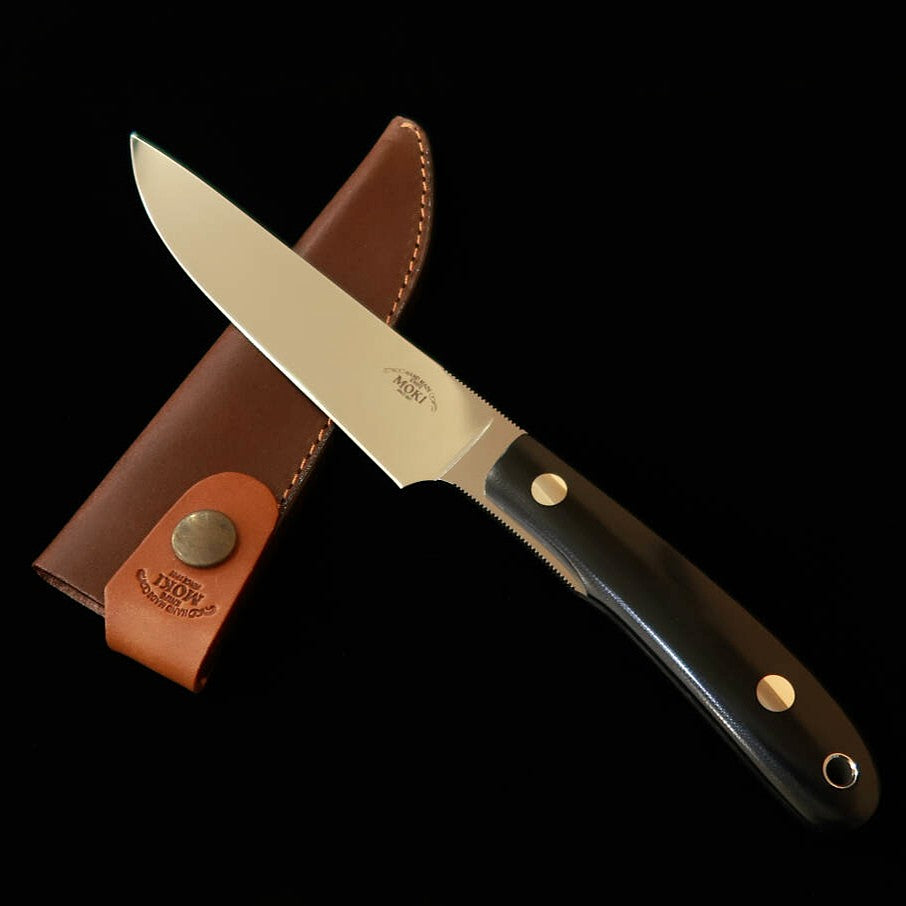 MOKI BANFF EPI MK-1100EP VG-XEOS Micarta de lino negra (110 mm)