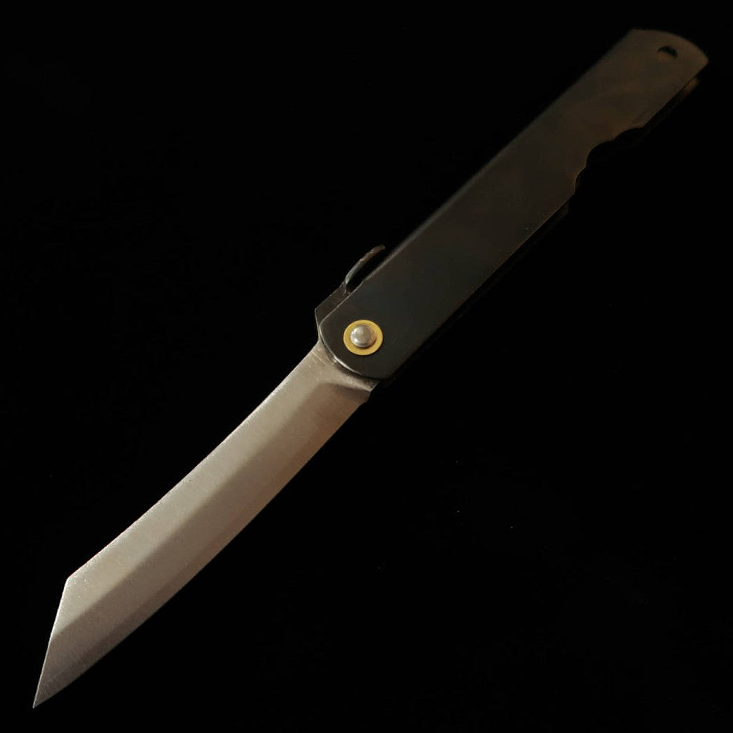 Nagao Kanekoma Aogami, manche noir véritable, grande taille (73 mm)