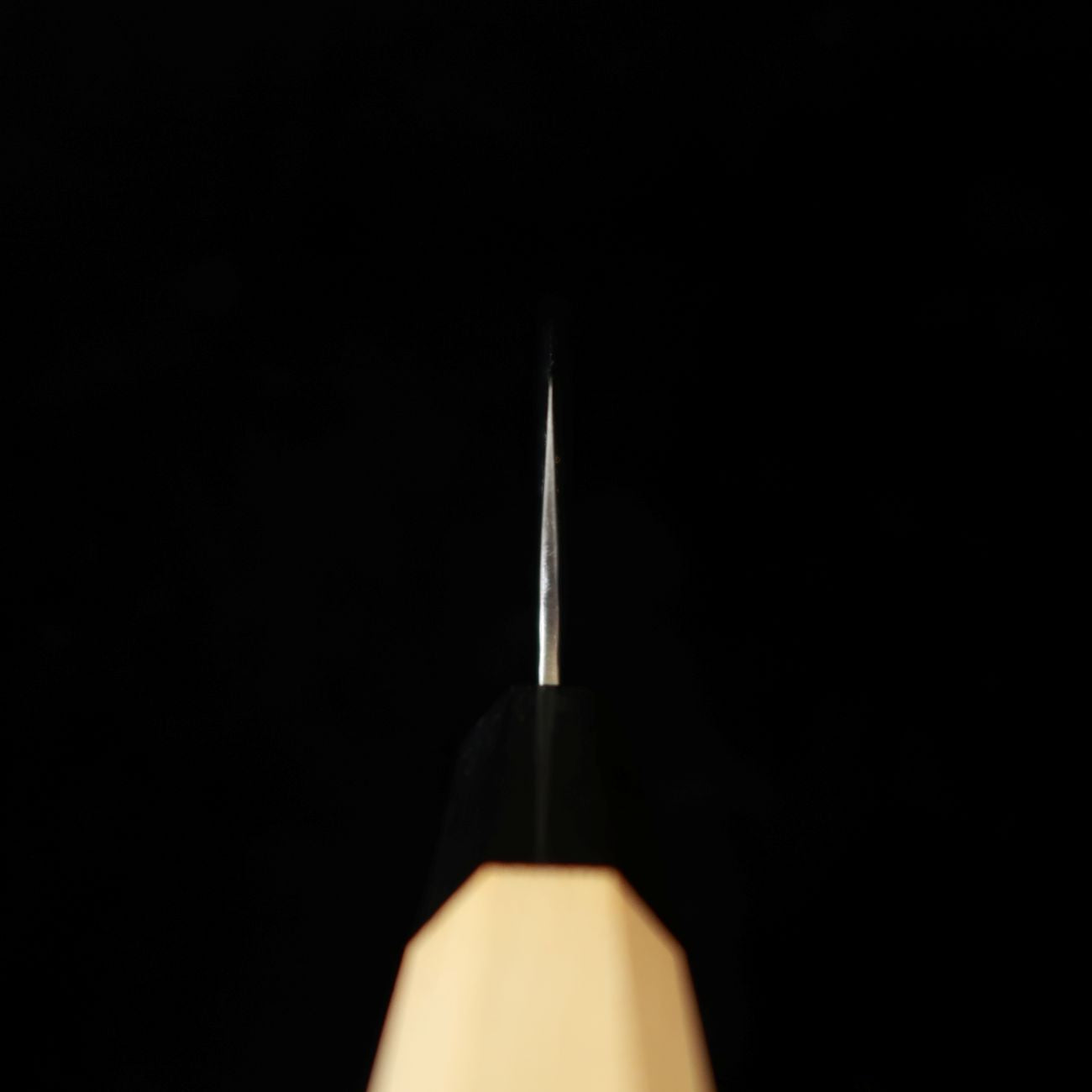 Miura Bunka Shirogami No.1 Finition mate Manche octogonal en érable et corne de buffle (170 mm)