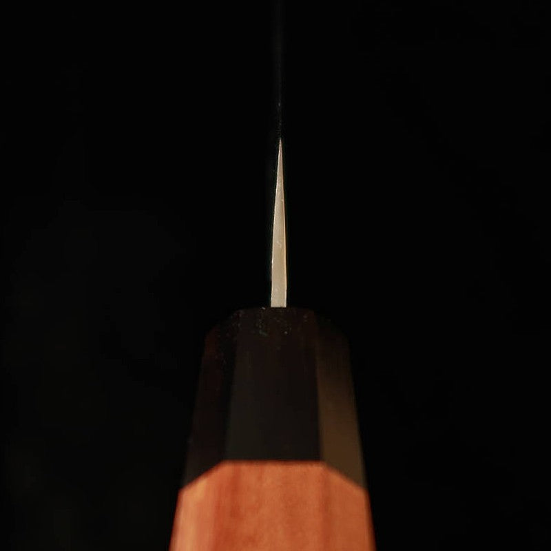 堺孝行 SAKAI TAKAYUKI 剣型柳刃 SG2 鎚目 ダマスカス 紫檀八角柄（270mm）