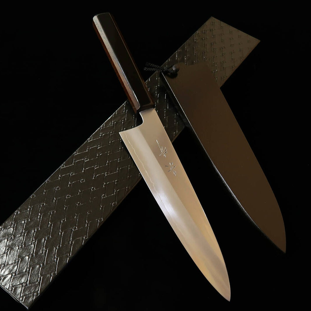 KAGEKIYO Kagekiyo – Gyuto Gin-3, manche noir laqué profond (210/240 mm)