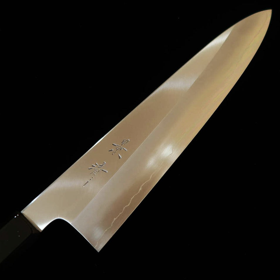 景清 KAGEKIYO 牛刀 銀紙三号 漆平目柄 （240mm）