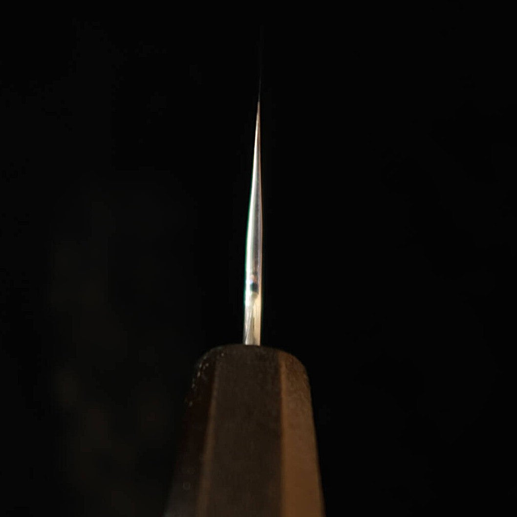 景清 KAGEKIYO 牛刀 銀紙三号 漆平目柄 （240mm）