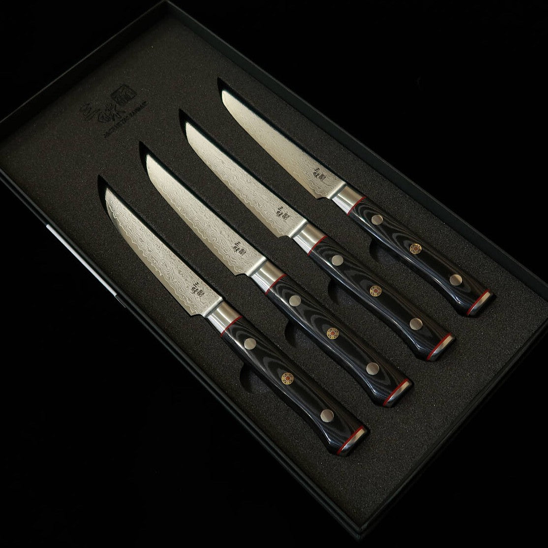 【新定番】三昧MCUSTA ZANMAI クラシックプロ3 ゼブラ ステーキナイフ 4Pset（115mm）