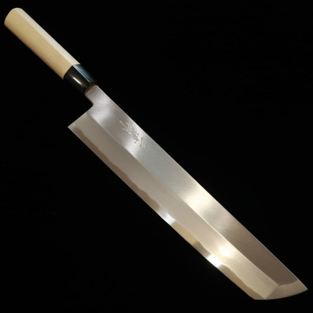 Miura Hamo Knife, Shirogami No. 2, Water Buffalo horn Handle (330mm)