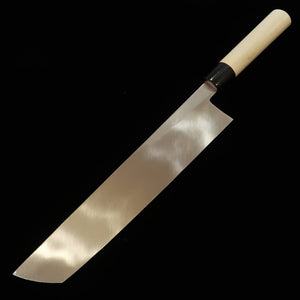 MIURA Couteau à couper le hamo Acier Shirogami No.2 Manche rond en corne de buffle (330 mm)
