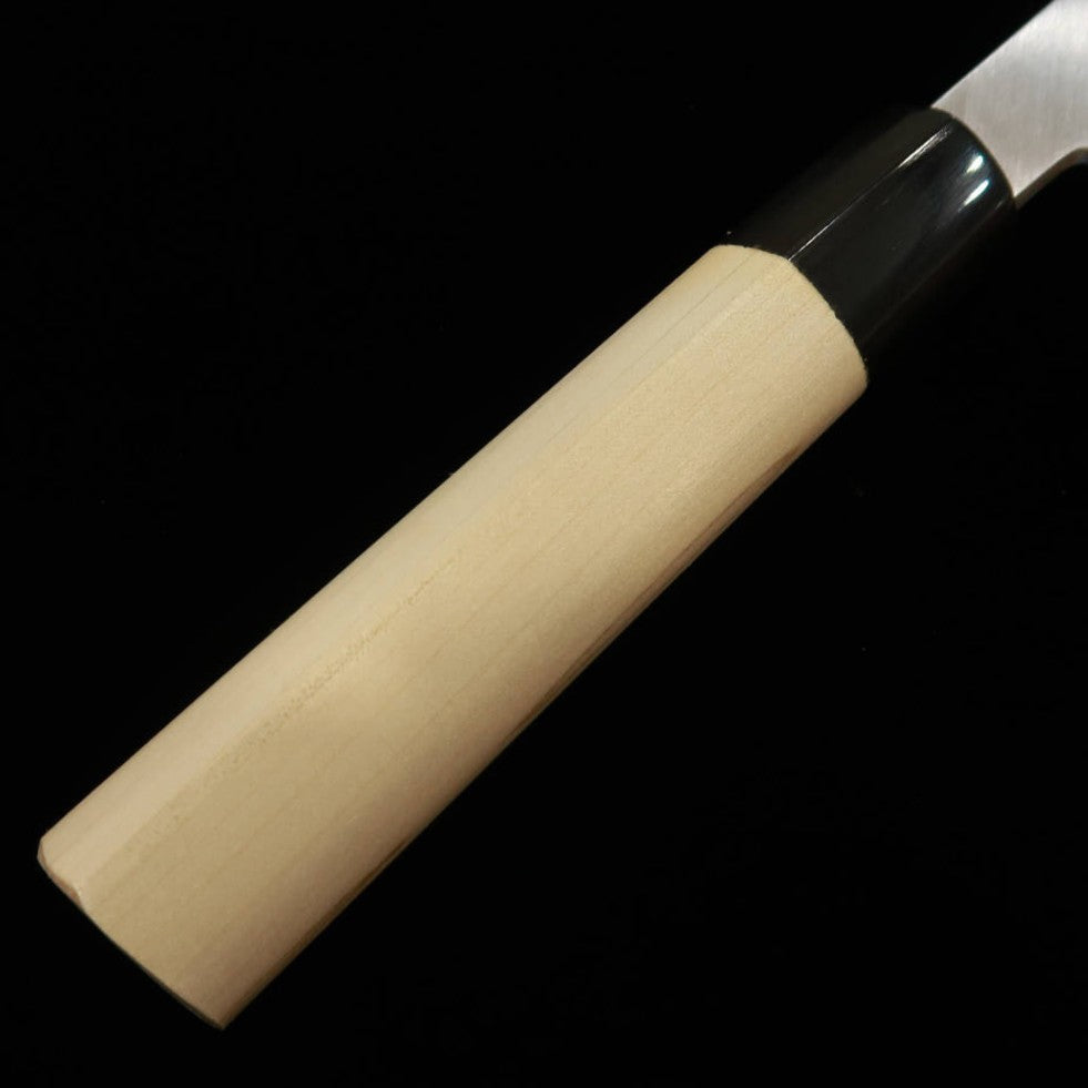 MIURA Couteau à couper le hamo Acier Shirogami No.2 Manche rond en corne de buffle (330 mm)