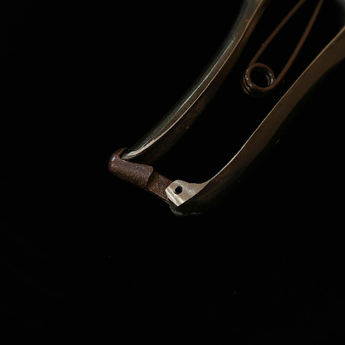 Honnorimitsu Tesoura de poda para canhotos, trava dourada (200 mm)
