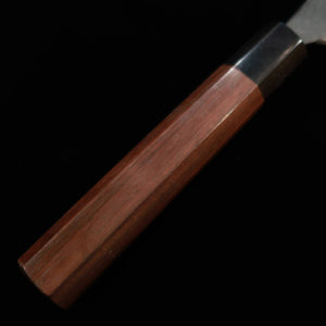 MIURA by Shindo Slicer à bout arrondi, acier Aogami n°2, finition kuro-uchi, manche octogonal en palissandre (270/300mm)