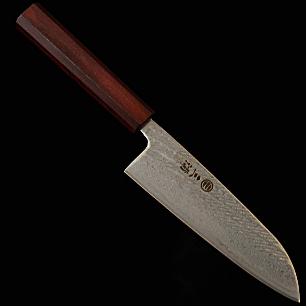 Miura MIURA santoku Gin-san motif corde damas manche violet (165 mm)
