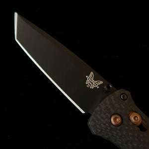 BENCHMADE 537BK-10 Bailout Folding Knife, CPM-M4 Steel with Carbon Fiber Handle (86mm)