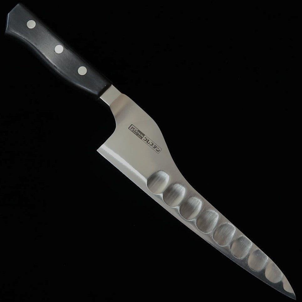 GLESTAIN couteau de chef Pro, manche avec garde en bois stratifié renforcé, 018TUK (180 mm)