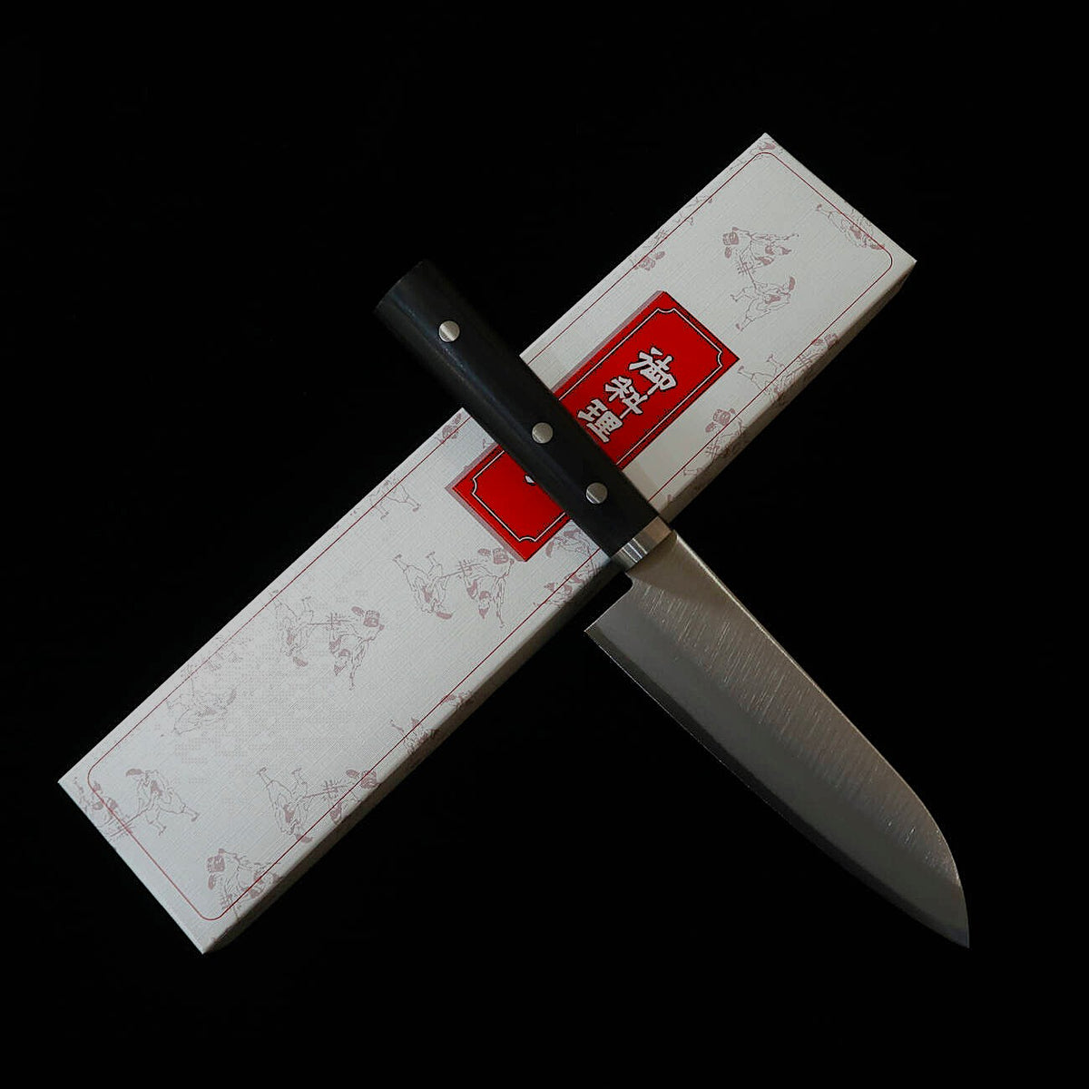 Miura MIURA Santoku Aço Carbono Laminado com Inox Cabo de Madeira Laminada Reforçada (160 mm)