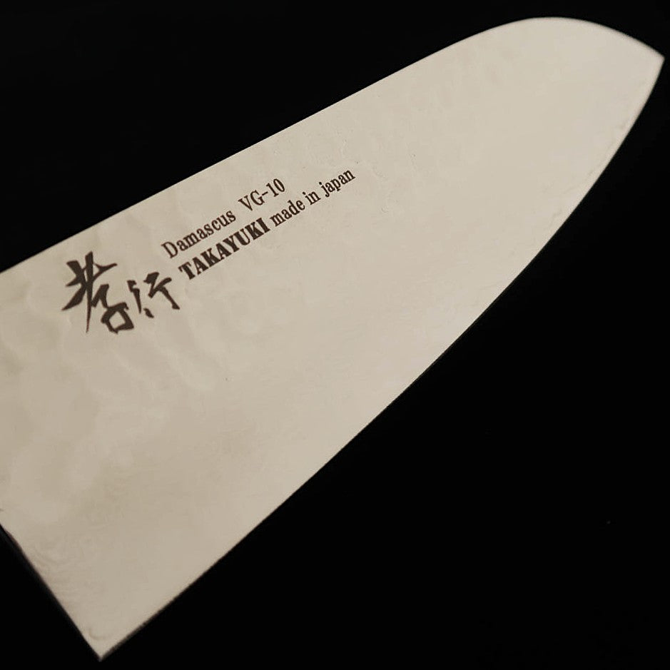 Sakai Takayuki Santoku Knife, 33-layer Damascus steel, octagonal zelkova wood handle (180mm)