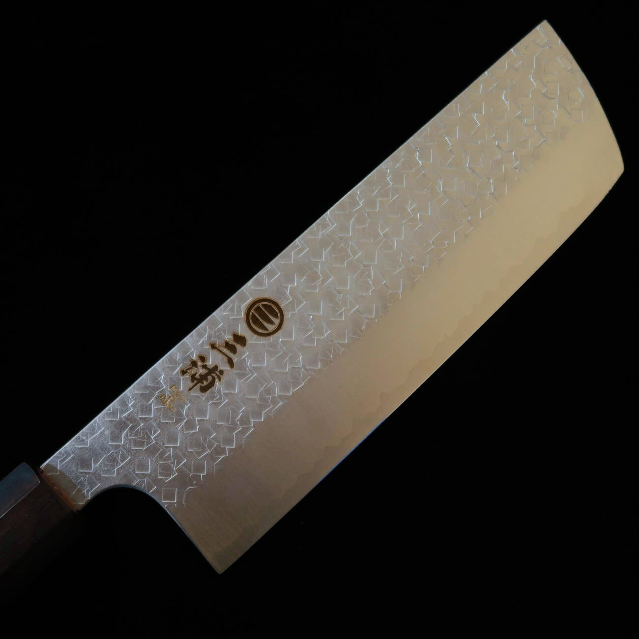 三浦MIURA 菜切 SG2 鎚目 黒檀ターコイズ八角柄（160mm）
